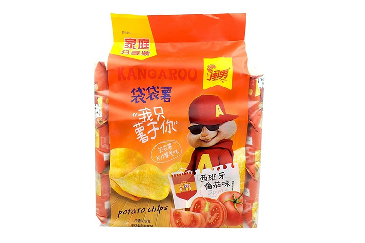 MINNAN KANGAROO POTATO CHIPS TOMATO FLAVOR 240G